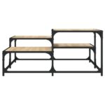 Table basse chêne sonoma 87,5x87,5x40 cm bois d'ingénierie – Image 2