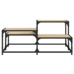 Table basse chêne sonoma 87,5x87,5x40 cm bois d'ingénierie – Image 3
