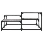 Table basse sonoma gris 87,5x87,5x40 cm bois d'ingénierie – Image 2