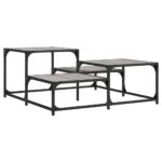 Table basse sonoma gris 87,5x87,5x40 cm bois d'ingénierie – Image 4