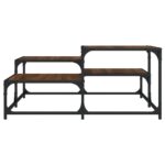 Table basse chêne marron 87,5x87,5x40 cm bois d'ingénierie – Image 2