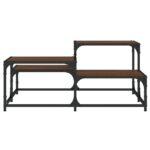 Table basse chêne marron 87,5x87,5x40 cm bois d'ingénierie – Image 3