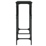 Table console noir 140x29x75 cm bois d'ingénierie – Image 3