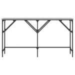 Table console sonoma gris 140x29x75 cm bois d'ingénierie – Image 2