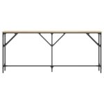 Table console chêne sonoma 180x23x75 cm bois d'ingénierie – Image 2