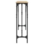 Table console chêne sonoma 180x23x75 cm bois d'ingénierie – Image 3