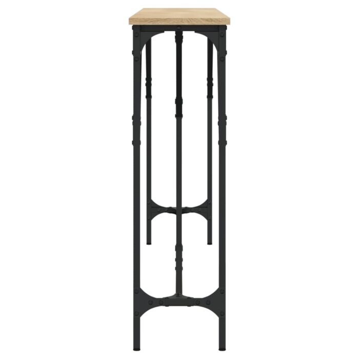 Table console chêne sonoma 180x23x75 cm bois d'ingénierie – Image 3