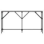 Table console sonoma gris 140x23x75 cm bois d'ingénierie – Image 2