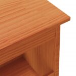 Banc d'entrée cire marron 100x28x45 cm bois de pin massif – Image 5