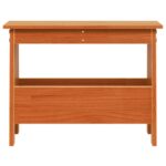 Banc d'entrée cire marron 60x28x45 cm bois de pin massif – Image 2