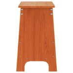 Banc d'entrée cire marron 60x28x45 cm bois de pin massif – Image 3