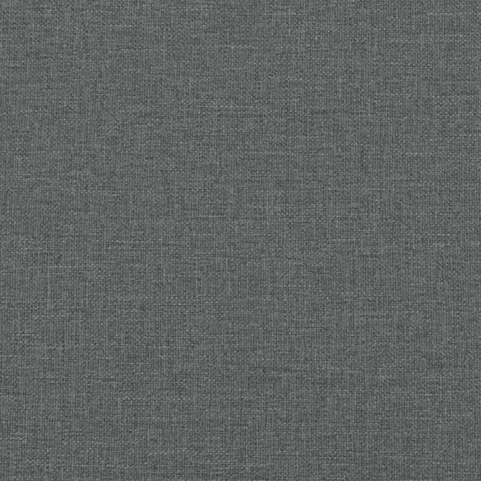 Banc avec dossier gris foncé 120x62x75,5 cm tissu – Image 5