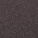 Banc avec dossier marron foncé 120x62x75,5 cm tissu – Image 5