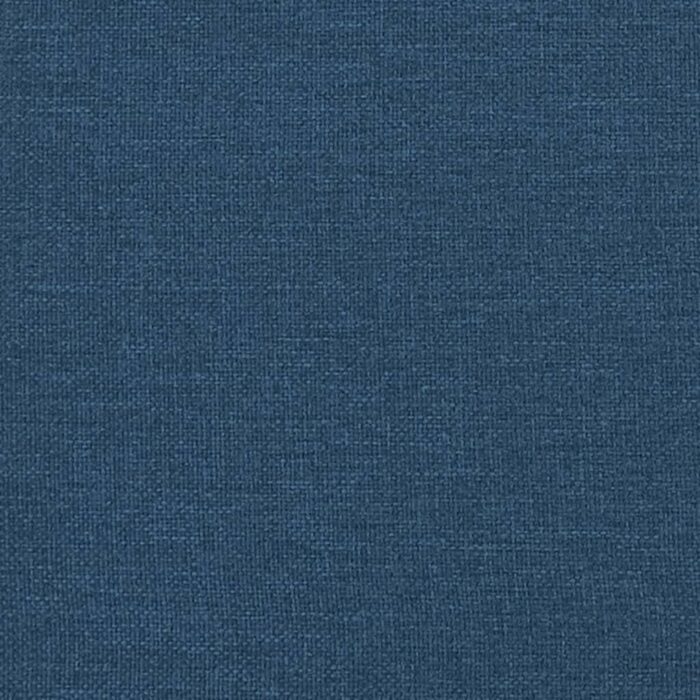 Banc avec dossier bleu 120x62x75,5 cm tissu – Image 5