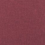 Banc avec coussins rouge bordeaux 113x64,5x75,5 cm tissu – Image 5