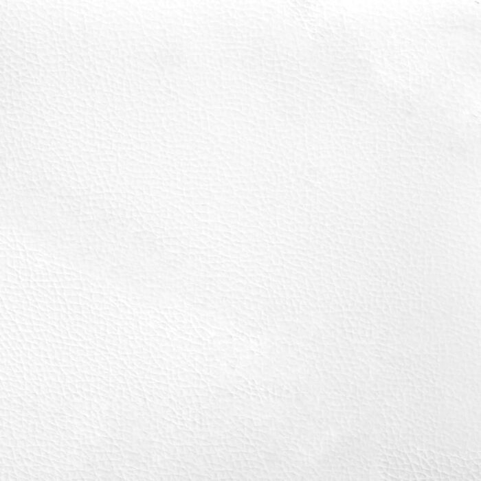 Banc avec dossier blanc 112x65,5x75 cm similicuir – Image 5
