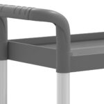 Chariot à 3 niveaux gris 77x34x72 cm aluminium – Image 5