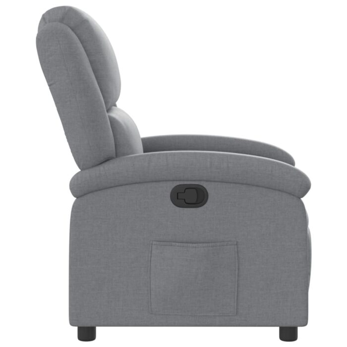 Fauteuil inclinable Gris clair Tissu – Image 2