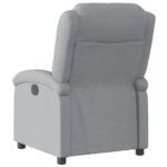 Fauteuil inclinable Gris clair Tissu – Image 3