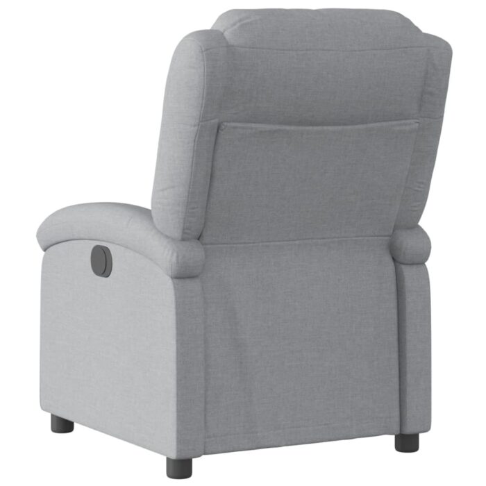Fauteuil inclinable Gris clair Tissu – Image 3
