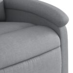 Fauteuil inclinable Gris clair Tissu – Image 6
