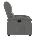 Fauteuil inclinable Gris foncé Tissu – Image 2