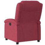 Fauteuil inclinable Rouge bordeaux Tissu – Image 3