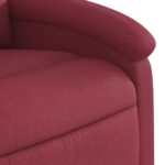Fauteuil inclinable Rouge bordeaux Tissu – Image 6