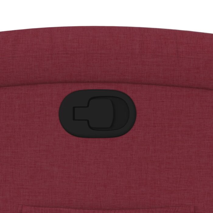 Fauteuil inclinable Rouge bordeaux Tissu – Image 7