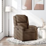 Fauteuil inclinable Marron Tissu