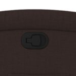 Fauteuil inclinable Marron foncé Tissu – Image 7