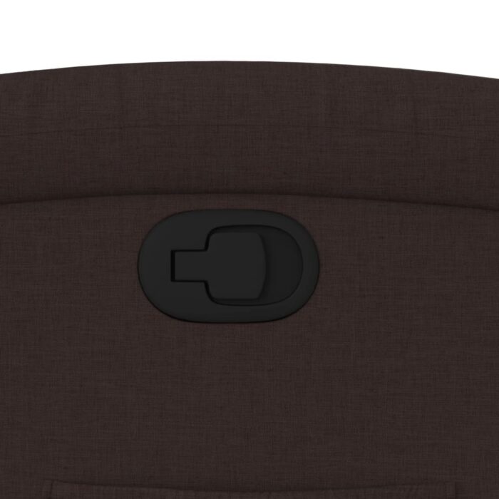 Fauteuil inclinable Marron foncé Tissu – Image 7