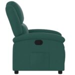 Fauteuil inclinable Vert foncé Tissu – Image 2