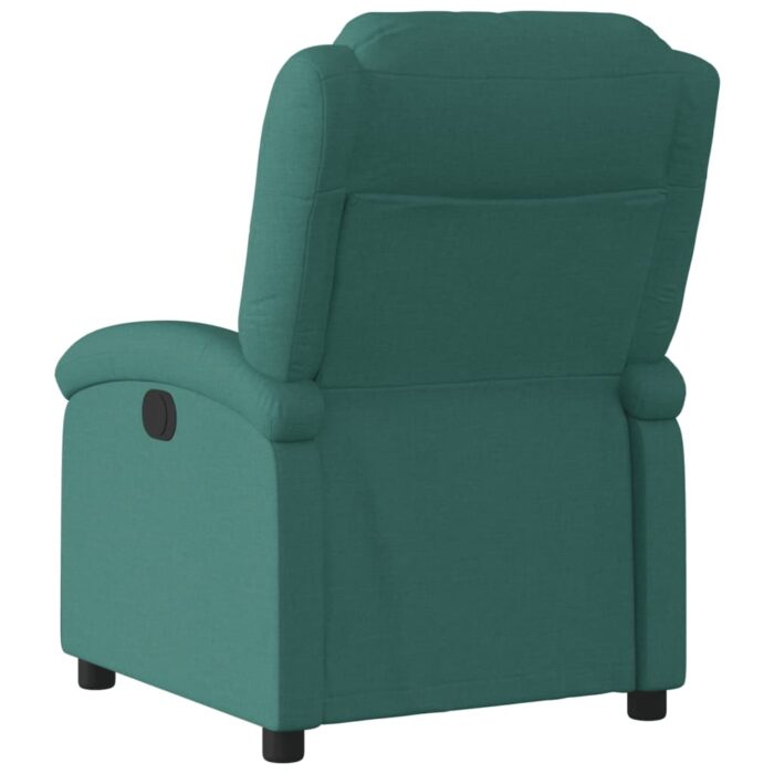 Fauteuil inclinable Vert foncé Tissu – Image 3