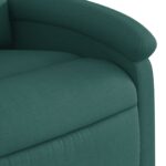Fauteuil inclinable Vert foncé Tissu – Image 6