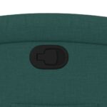 Fauteuil inclinable Vert foncé Tissu – Image 7