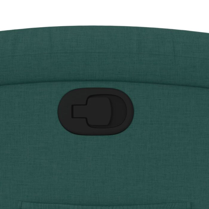 Fauteuil inclinable Vert foncé Tissu – Image 7