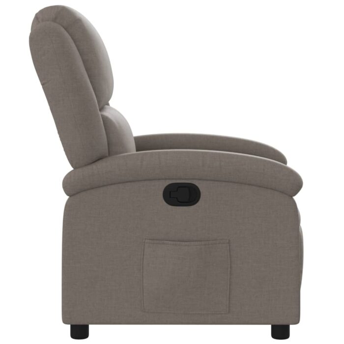 Fauteuil inclinable Taupe Tissu – Image 2
