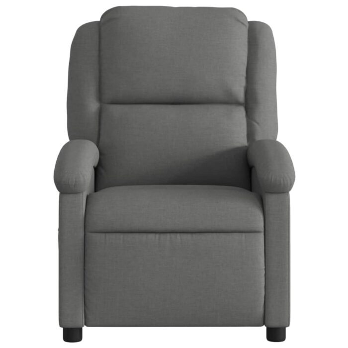Fauteuil de massage inclinable Gris foncé Tissu – Image 2