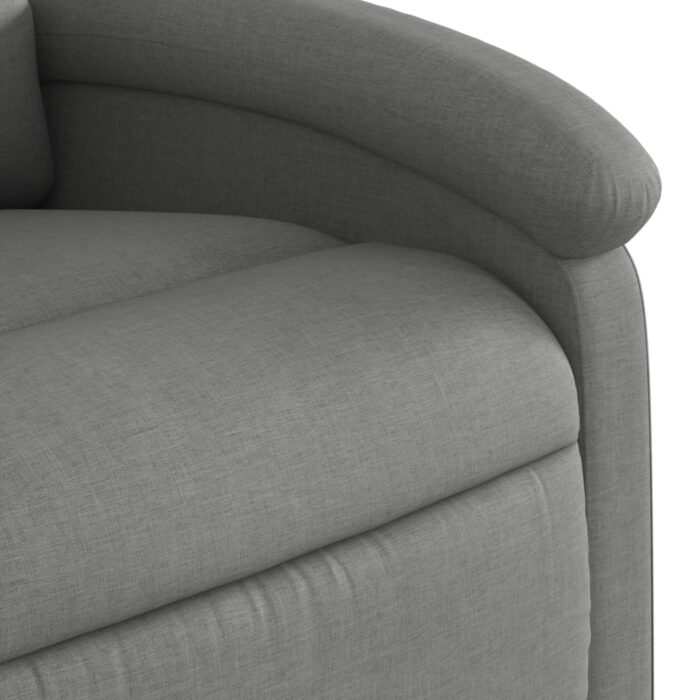 Fauteuil de massage inclinable Gris foncé Tissu – Image 7