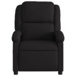 Fauteuil de massage inclinable Noir Tissu – Image 2