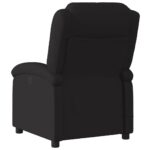 Fauteuil de massage inclinable Noir Tissu – Image 4