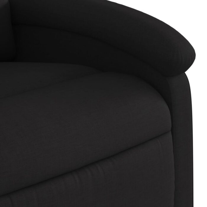 Fauteuil de massage inclinable Noir Tissu – Image 7