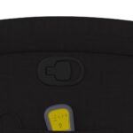 Fauteuil de massage inclinable Noir Tissu – Image 8