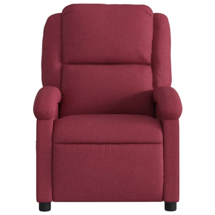 Fauteuil de massage inclinable Rouge bordeaux Tissu – Image 2