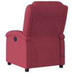 Fauteuil de massage inclinable Rouge bordeaux Tissu – Image 4