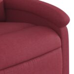 Fauteuil de massage inclinable Rouge bordeaux Tissu – Image 7