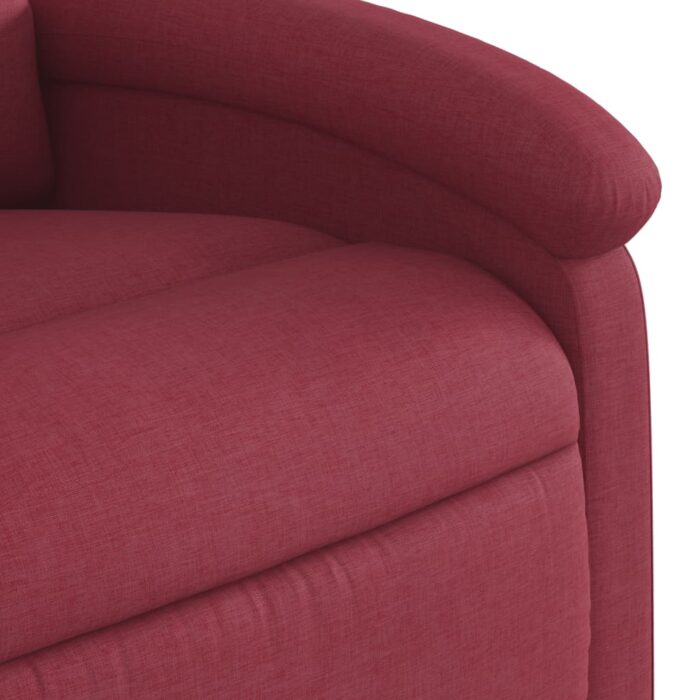 Fauteuil de massage inclinable Rouge bordeaux Tissu – Image 7