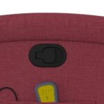 Fauteuil de massage inclinable Rouge bordeaux Tissu – Image 8