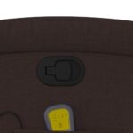 Fauteuil de massage inclinable Marron foncé Tissu – Image 8